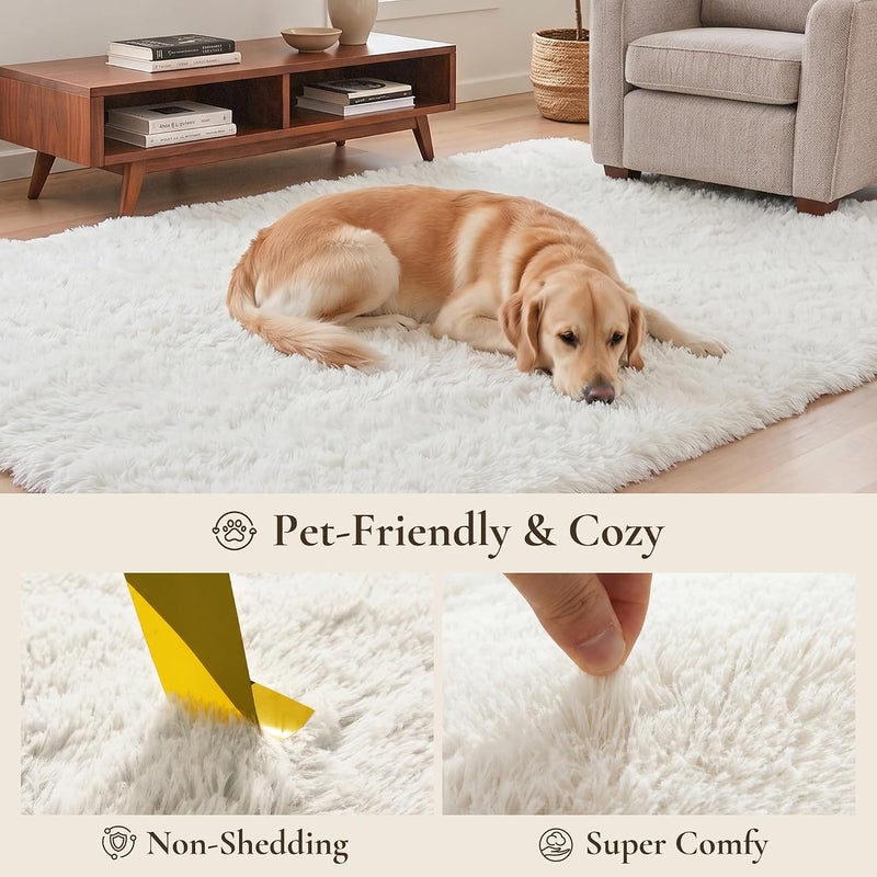 Fluffy Shaggy Rug Soft Plush Carpet