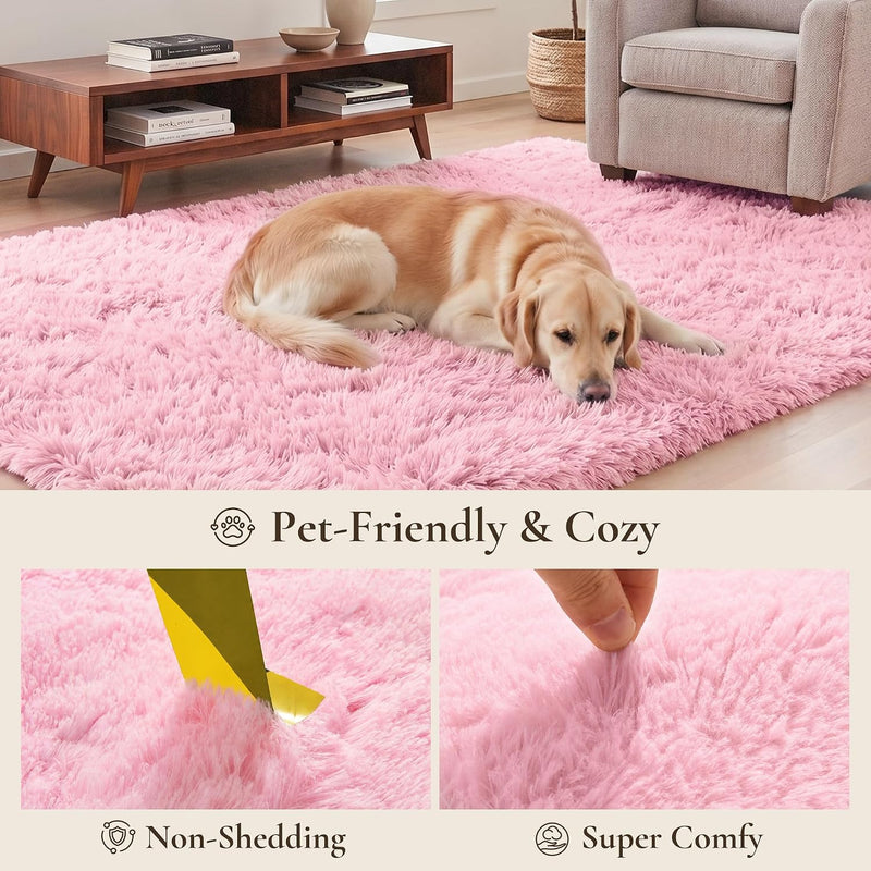 Fluffy Shaggy Rug Soft Plush Carpet