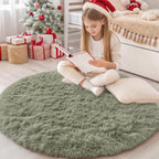 Fluffy Shaggy Rugs Living Room Large Anti Slip