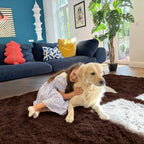 Fluffy Shaggy Rugs Living Room Large Anti Slip