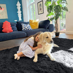 Fluffy Shaggy Rugs Living Room Large Anti Slip