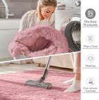 Fluffy Shaggy Rugs Living Room Large Anti Slip