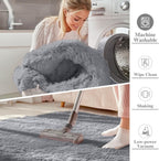 Fluffy Shaggy Rugs Living Room Large Anti Slip