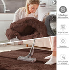 Fluffy Shaggy Rugs Living Room Large Anti Slip