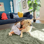 Fluffy Shaggy Rugs Living Room Large Anti Slip