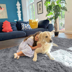 Fluffy Shaggy Rugs Living Room Large Anti Slip
