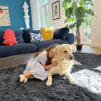 Fluffy Shaggy Rugs Living Room Large Anti Slip
