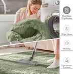 Fluffy Shaggy Rugs Living Room Large Anti Slip