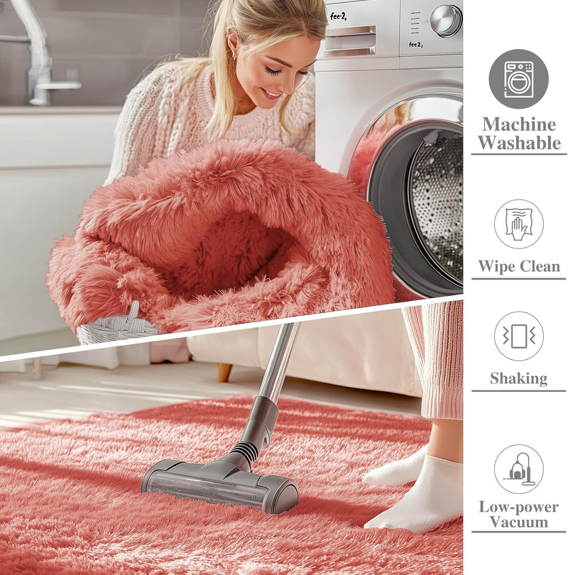 Fluffy Shaggy Rugs Living Room Large Anti Slip
