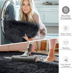 Fluffy Shaggy Rugs Living Room Large Anti Slip