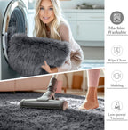 Fluffy Shaggy Rugs Living Room Large Anti Slip