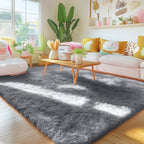 Fluffy Shaggy Rugs Living Room Large Anti Slip