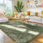 Fluffy Shaggy Rugs Living Room Large Anti Slip