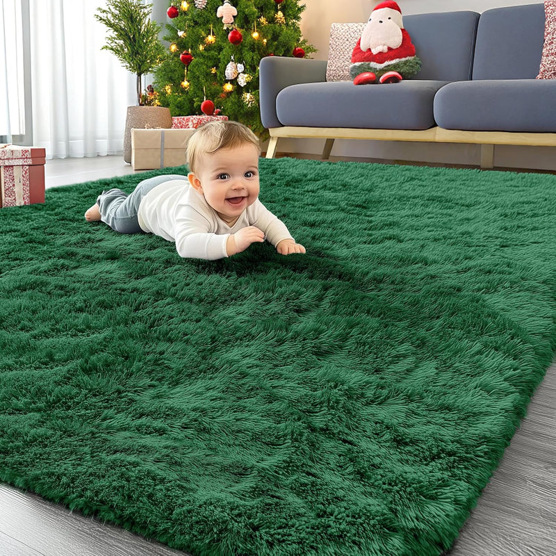Fluffy Shaggy Rugs Living Room Large Anti Slip