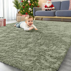 Fluffy Shaggy Rugs Living Room Large Anti Slip