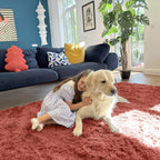 Fluffy Shaggy Rugs Living Room Large Anti Slip