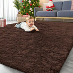 Fluffy Shaggy Rugs Living Room Large Anti Slip