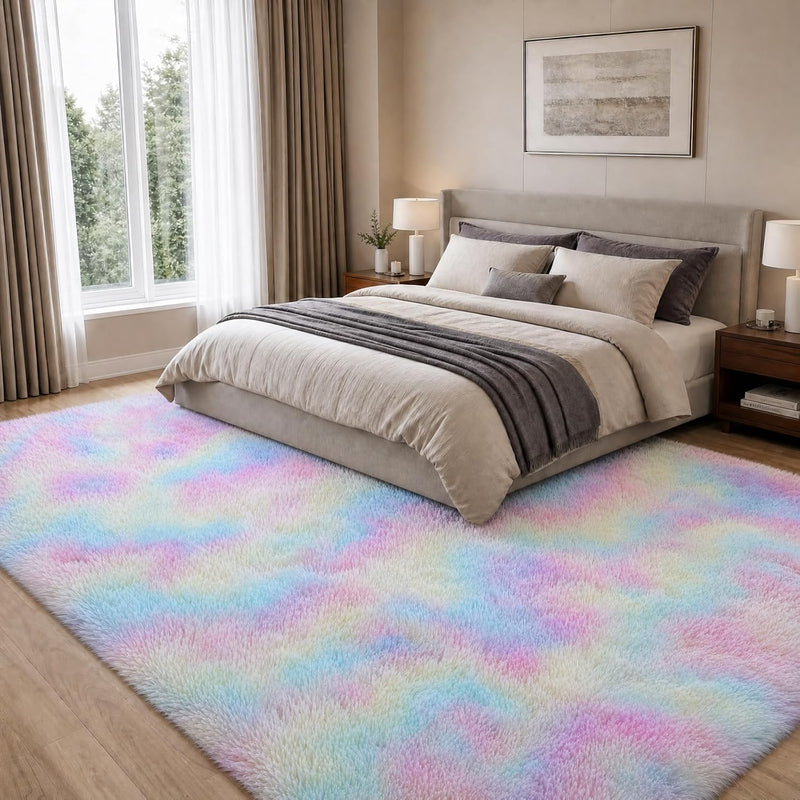 Fluffy Shaggy Rugs Living Room