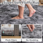 Fluffy Shaggy Rugs Living Room Non Slip Soft