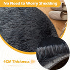 Fluffy Shaggy Rugs Living Room Non Slip Soft