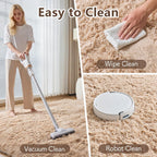 Fluffy Shaggy Rugs Living Room Non Slip Soft