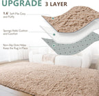 Fluffy Shaggy Rugs Living Room Non Slip Soft