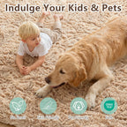 Fluffy Shaggy Rugs Living Room Non Slip Soft