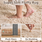 Fluffy Shaggy Rugs Living Room Non Slip Soft