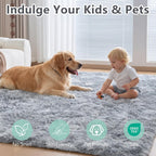 Fluffy Shaggy Rugs Living Room Non Slip Soft