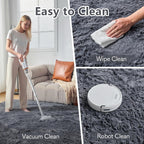 Fluffy Shaggy Rugs Living Room Non Slip Soft