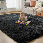 Fluffy Shaggy Rugs Living Room Non Slip Soft