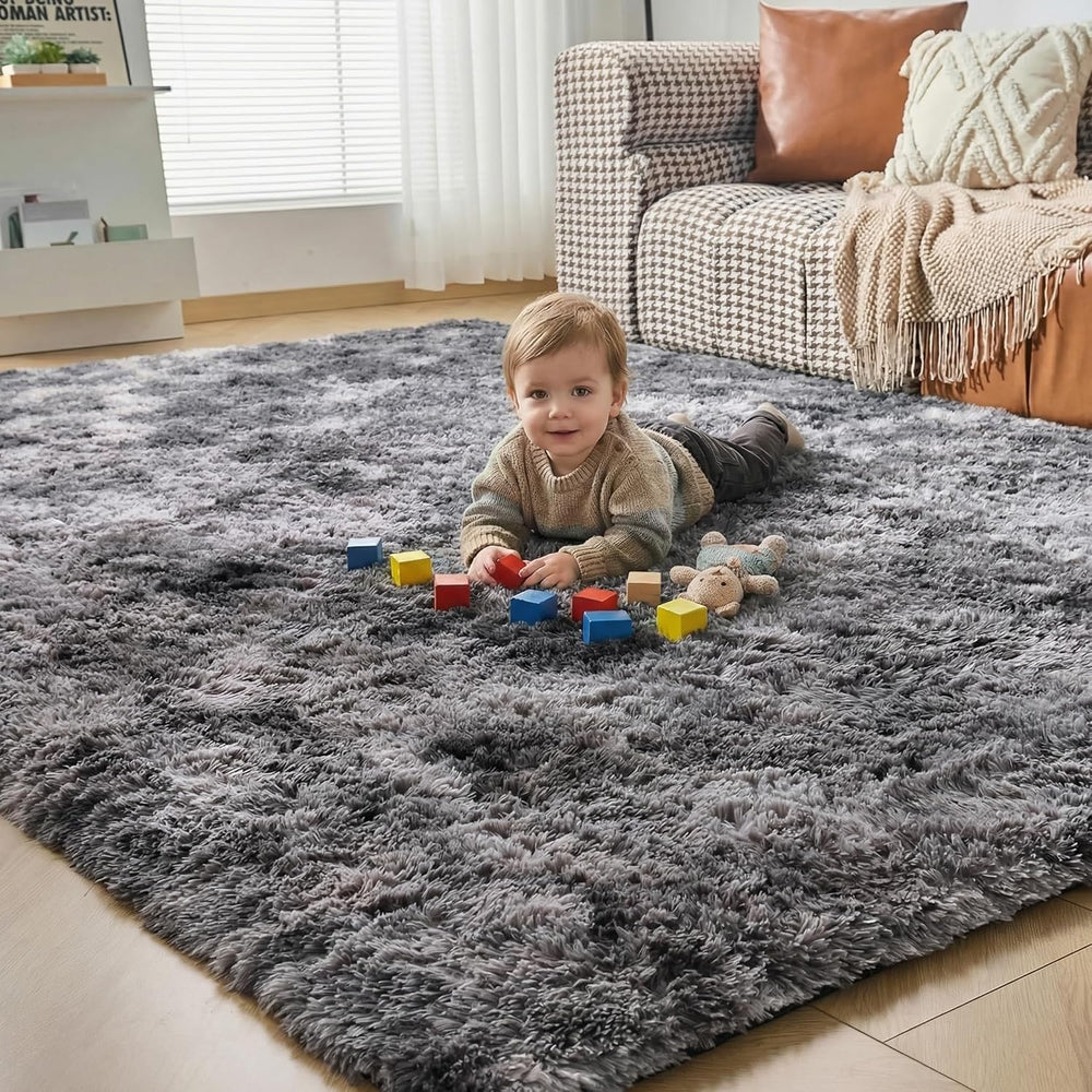 Fluffy Shaggy Rugs Living Room Non Slip Soft