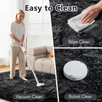 Fluffy Shaggy Rugs Living Room Non Slip Soft
