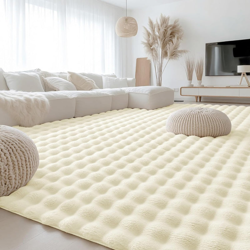 3d Bubble Washable Large Rugs Living Room