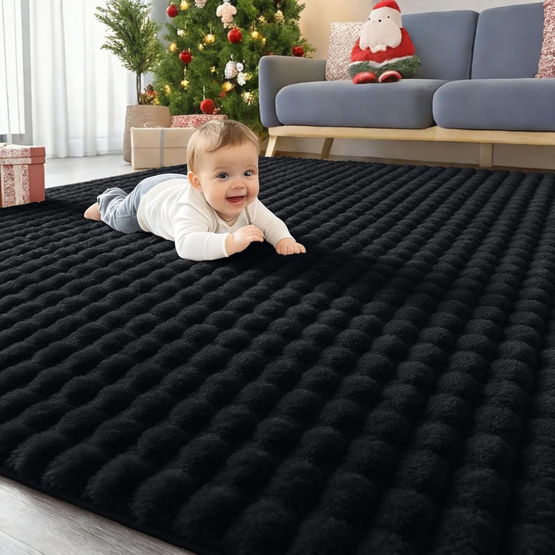 3d Bubble Washable Large Rugs Living Room
