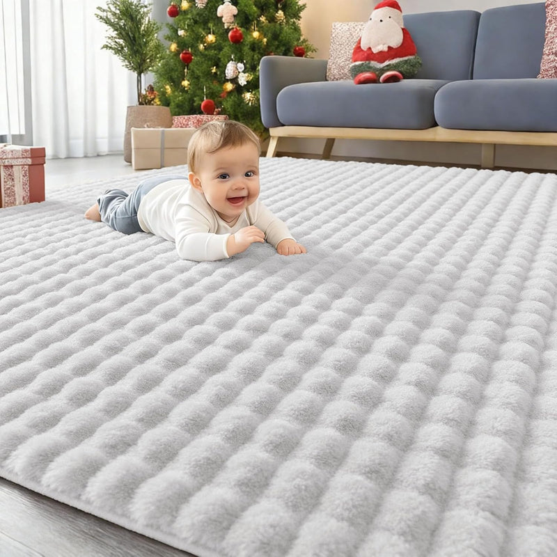 3d Bubble Washable Large Rugs Living Room