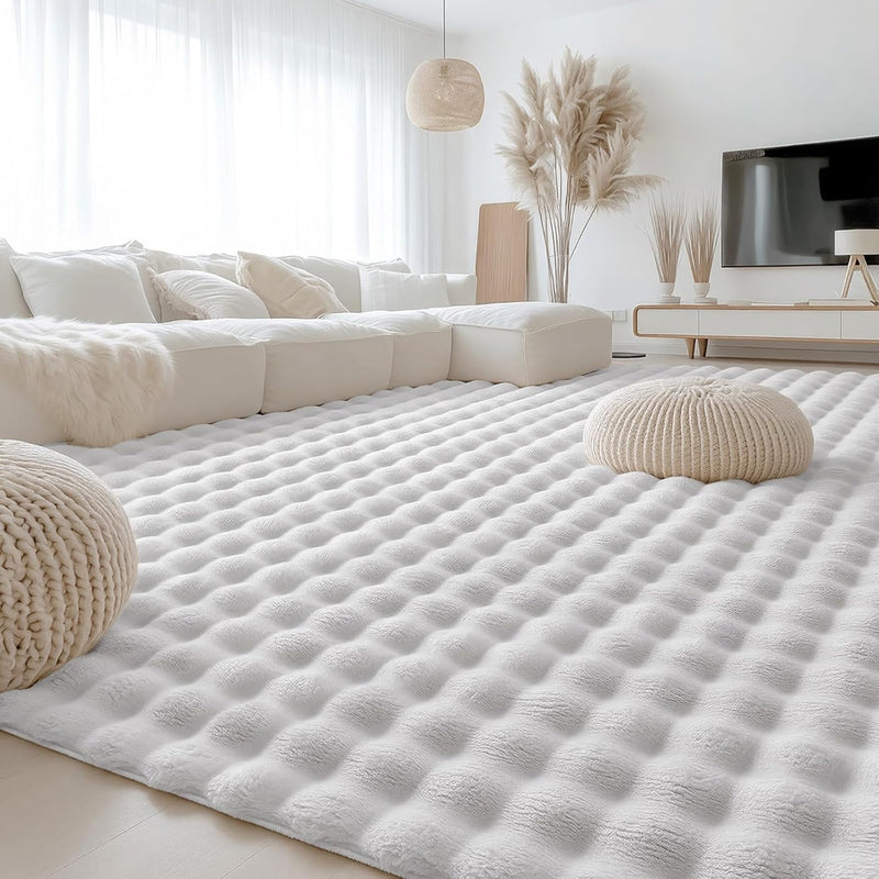 3d Bubble Washable Large Rugs Living Room