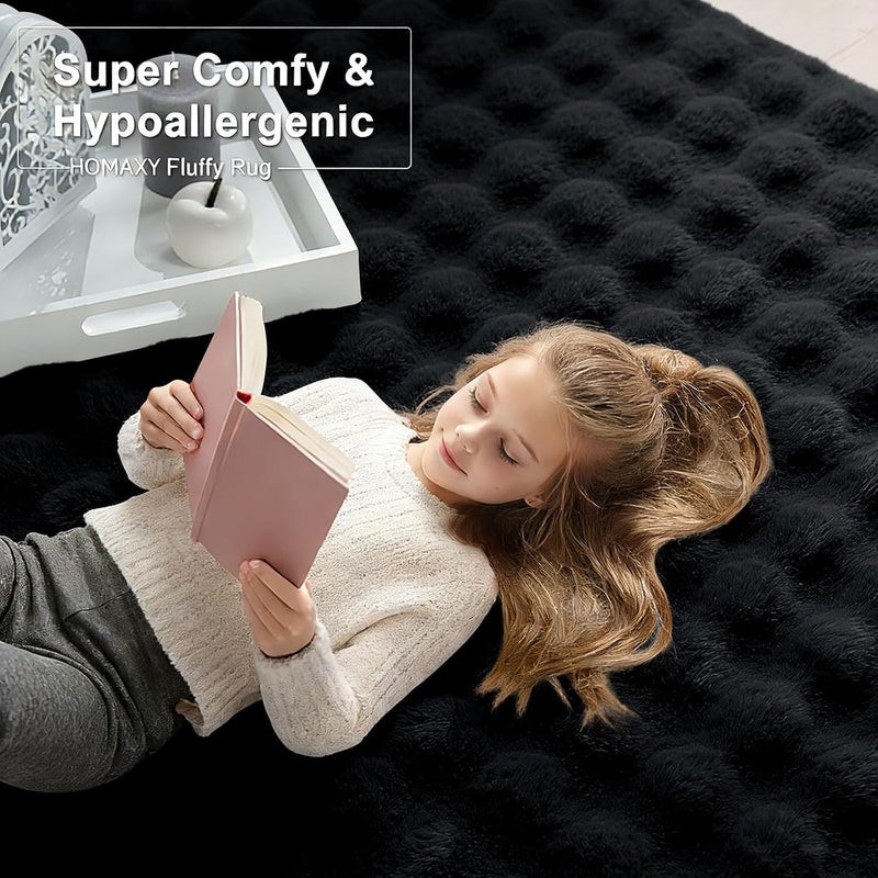 3d Bubble Washable Large Rugs Living Room