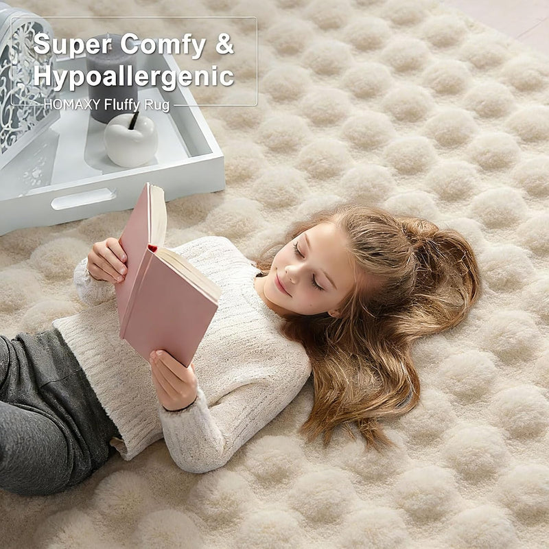 3d Bubble Washable Large Rugs Living Room