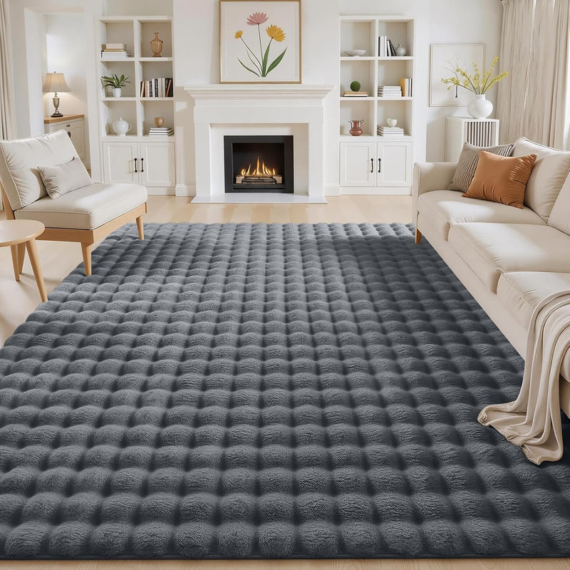 3d Bubble Washable Large Rugs Living Room
