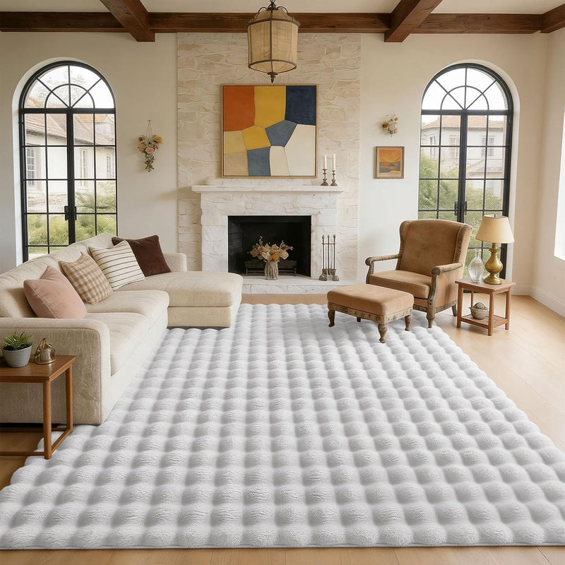 3d Bubble Washable Large Rugs Living Room