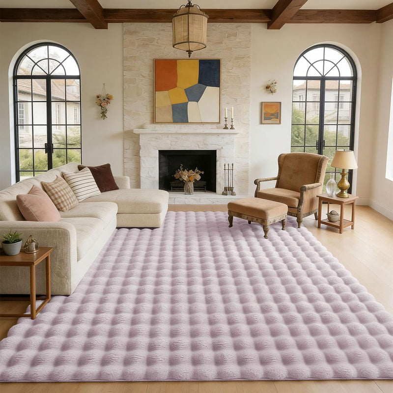 3d Bubble Washable Large Rugs Living Room
