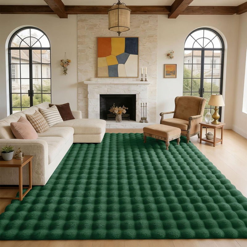 3d Bubble Washable Large Rugs Living Room