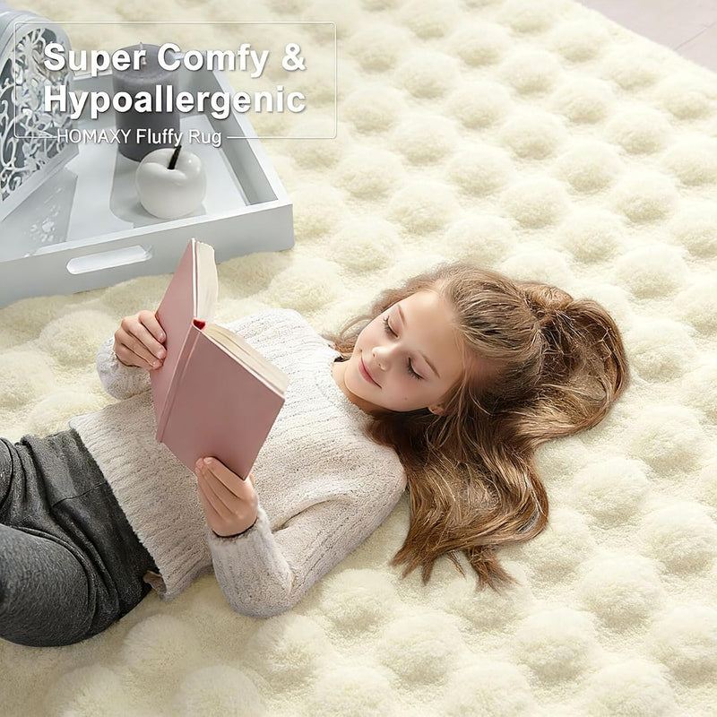 3d Bubble Washable Large Rugs Living Room