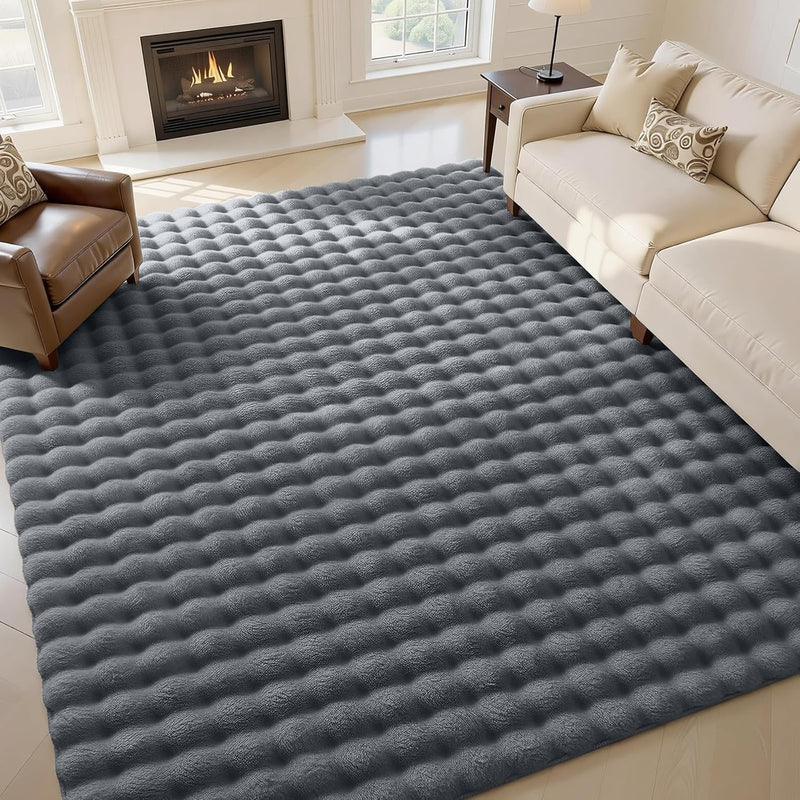 3d Bubble Washable Large Rugs Living Room