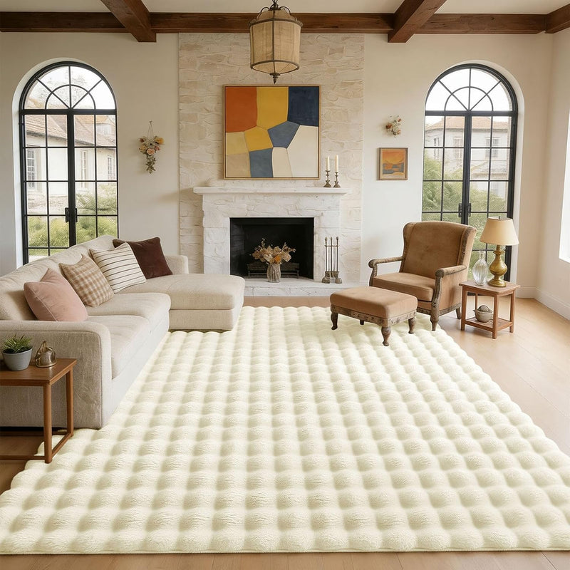 3d Bubble Washable Large Rugs Living Room