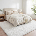 Fluffy Thick Large Rugs Living Room