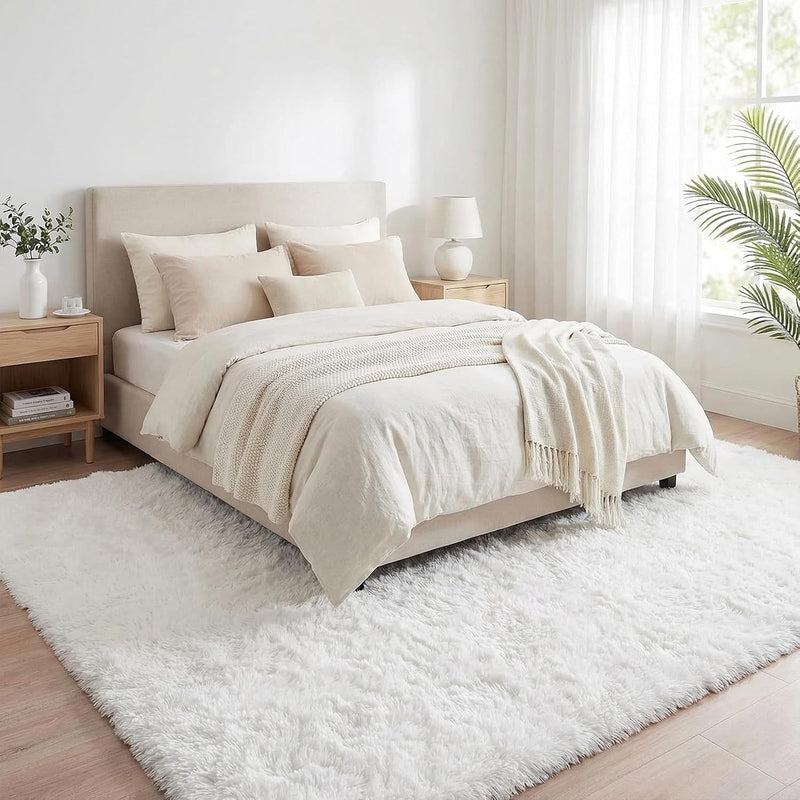 Fluffy Thick Large Rugs Living Room