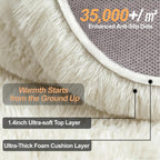 Fluffy Thick Large Rugs Living Room