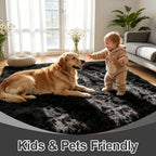 Fluffy Thick Large Rugs Living Room